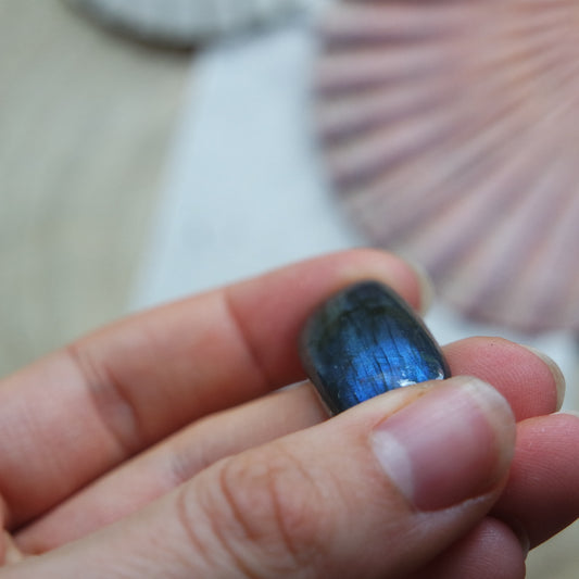 Lila Labradorit Cabochon ~ 16ZD