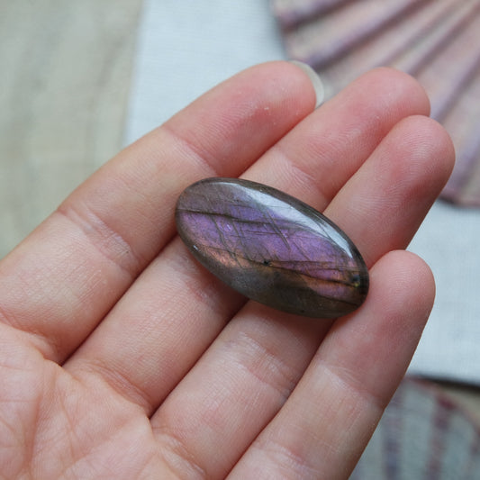 Lila Labradorit Cabochon ~ 12XB