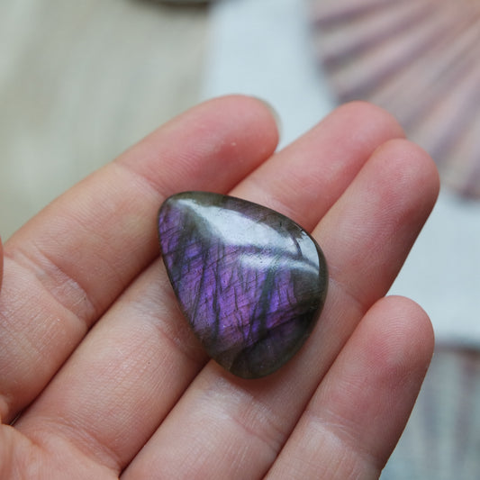 Lila Labradorit Cabochon ~ 12Xi