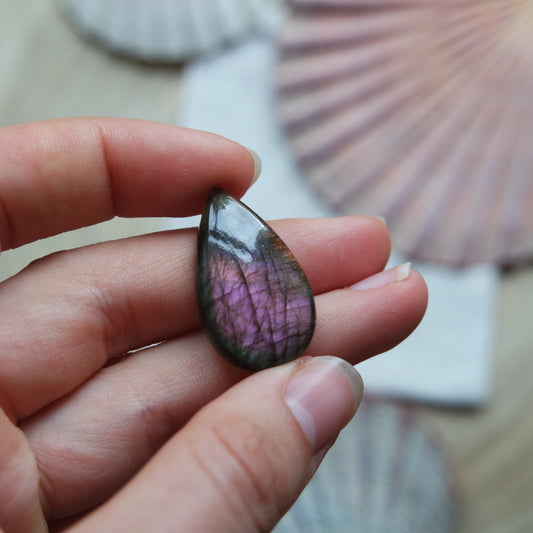 Lila Labradorit Cabochon ~ 12XX