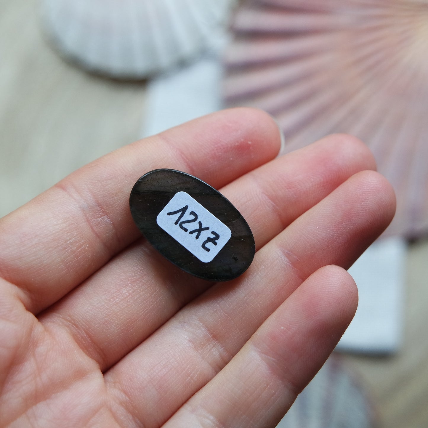 Lila Labradorit Cabochon ~ 12XZ