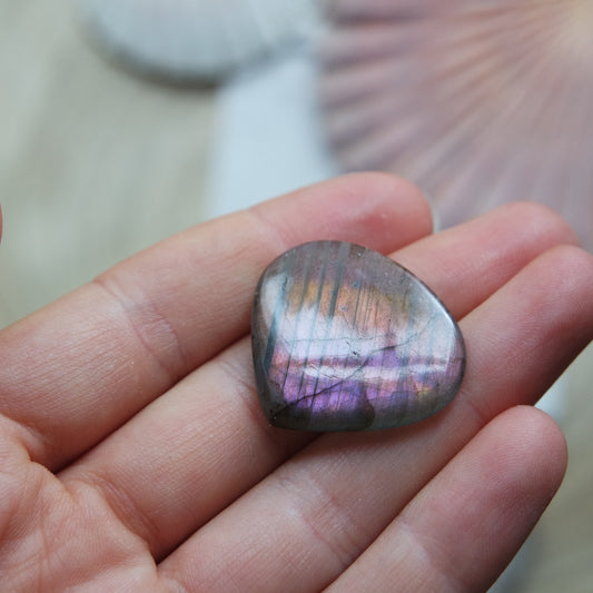 Lila Labradorit Cabochon ~ 12Yi