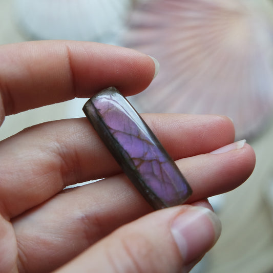 Lila Labradorit Cabochon ~ 12YL