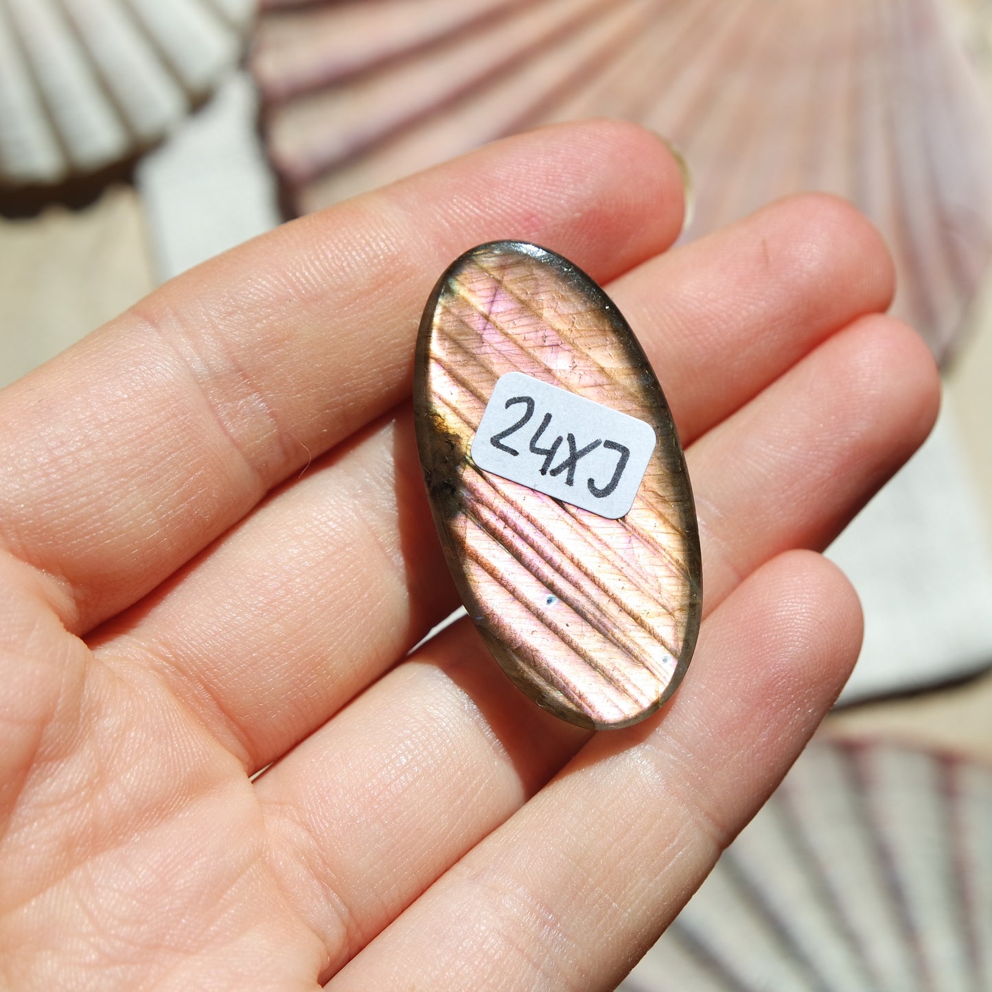 Lila Labradorit Cabochon ~ 24XJ