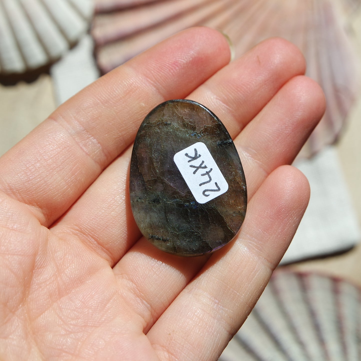 Lila Labradorit Cabochon ~ 24XK