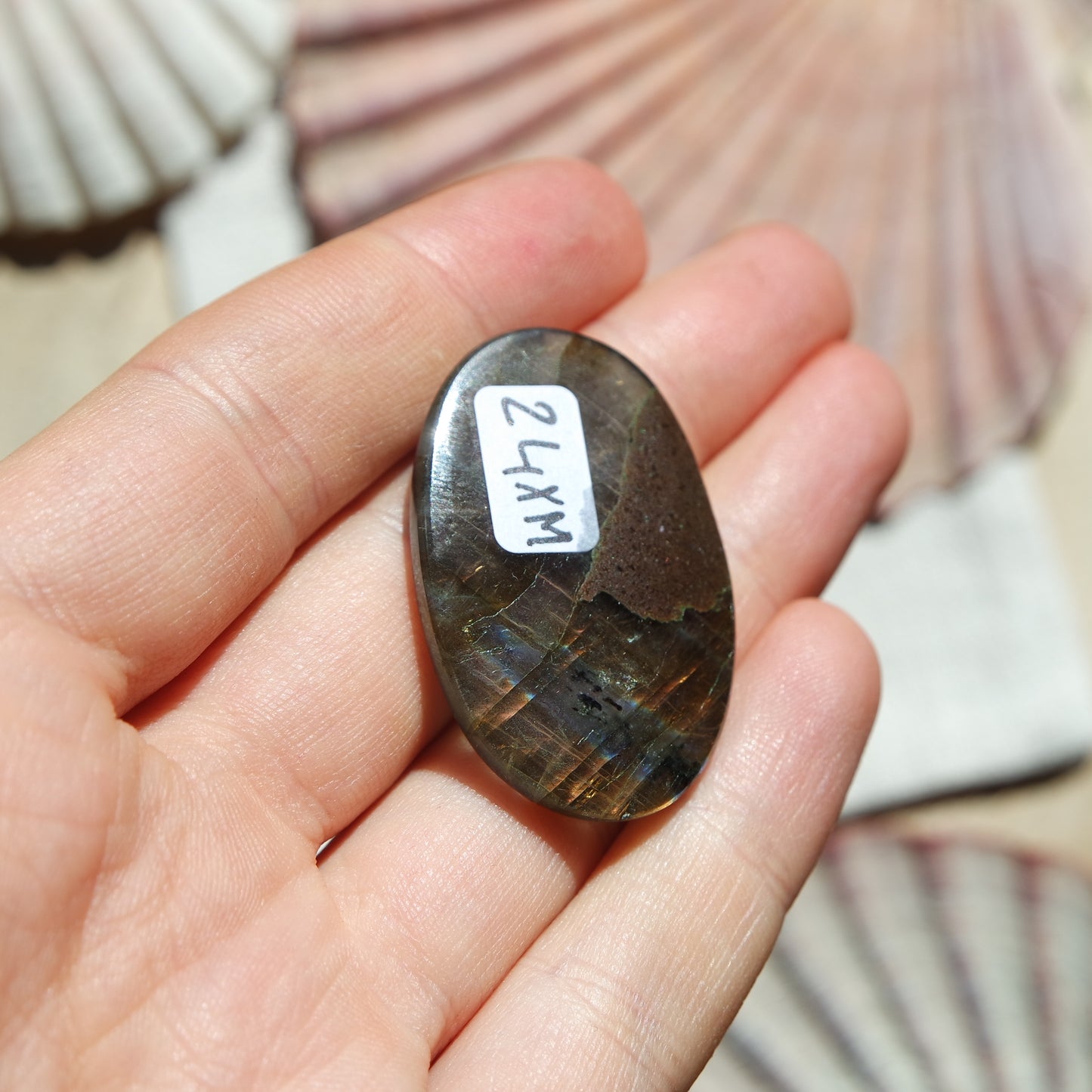 Lila Labradorit Cabochon BWARE ~ 24XM
