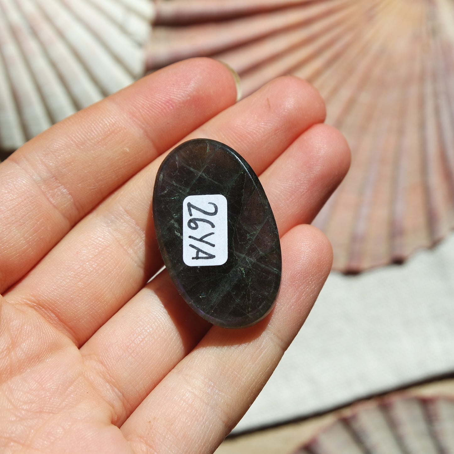 Lila Labradorit Cabochon ~ 26YA