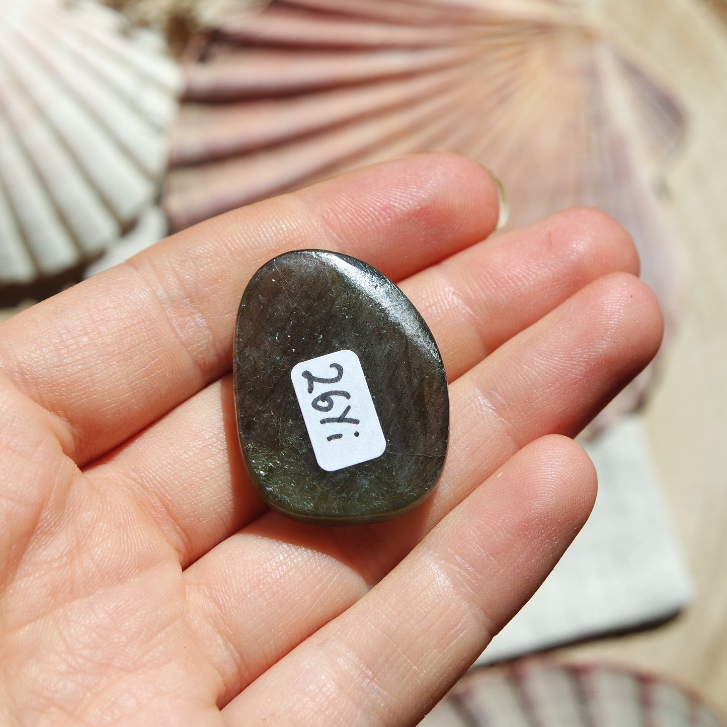 Lila Labradorit Cabochon ~ 26Yi