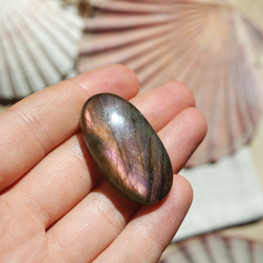 Lila Labradorit Cabochon ~ 26YK