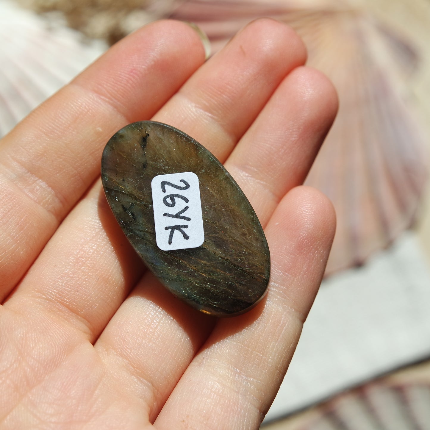 Lila Labradorit Cabochon ~ 26YK