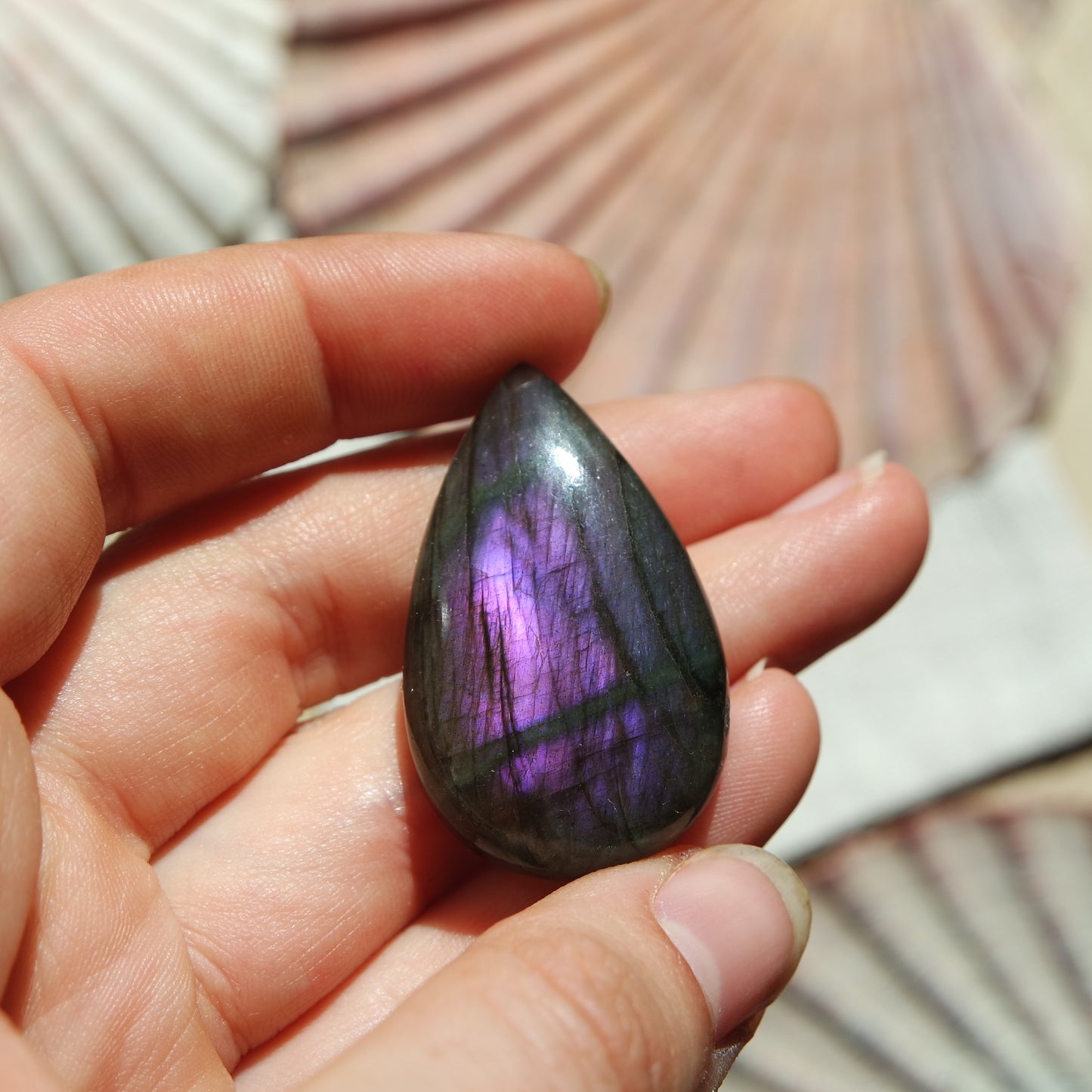 Lila Labradorit Cabochon ~ 28XB