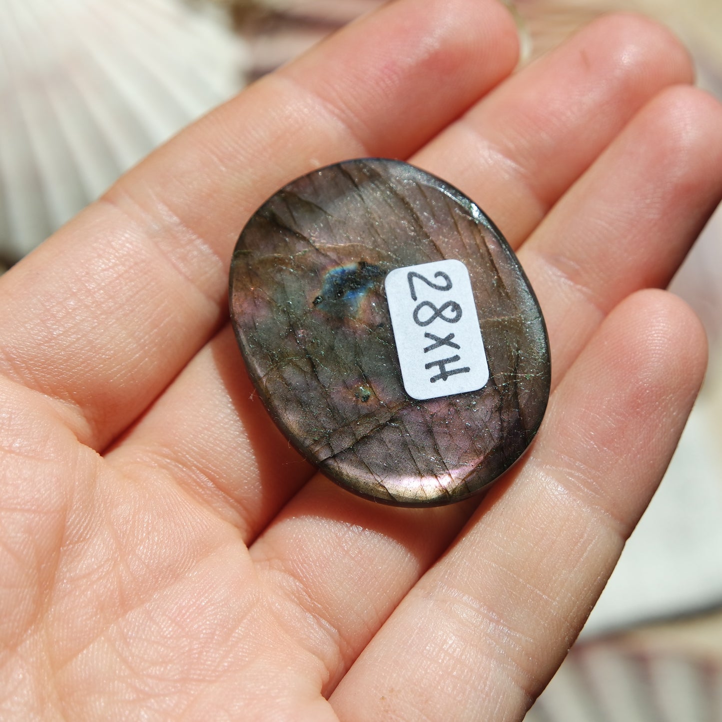 Lila Labradorit Cabochon ~ 28XH