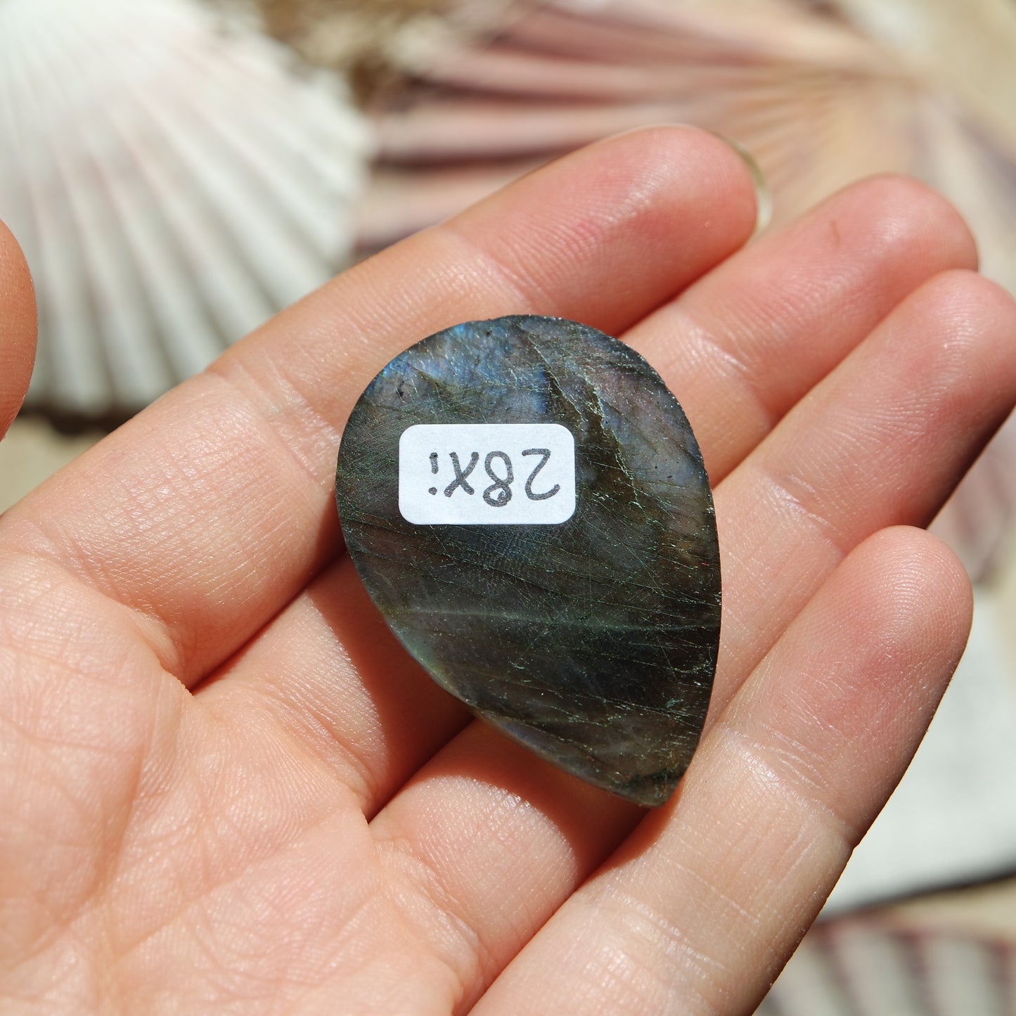 Lila Labradorit Cabochon ~ 28Xi