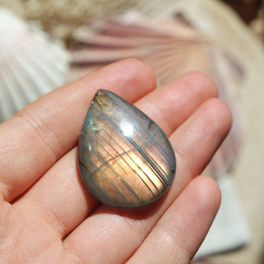Lila Labradorit Cabochon ~ 28XL