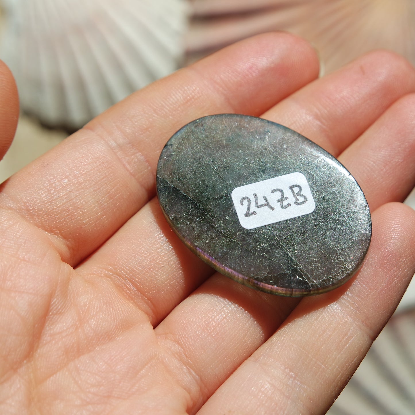 Lila Labradorit Cabochon ~ 24ZB