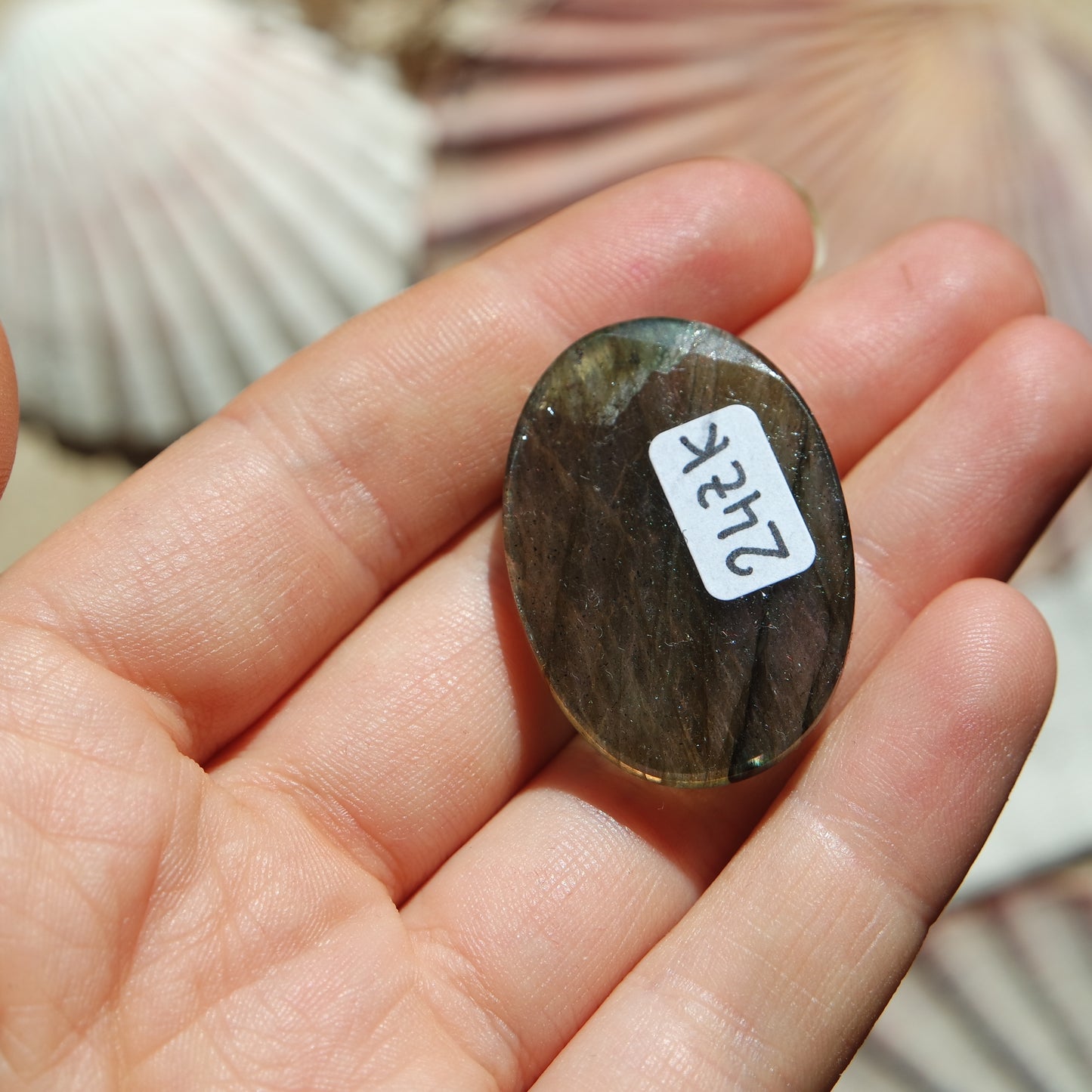 Lila Labradorit Cabochon ~ 24ZK