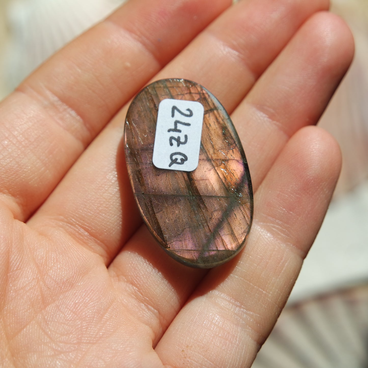 Lila Labradorit Cabochon ~ 24ZQ