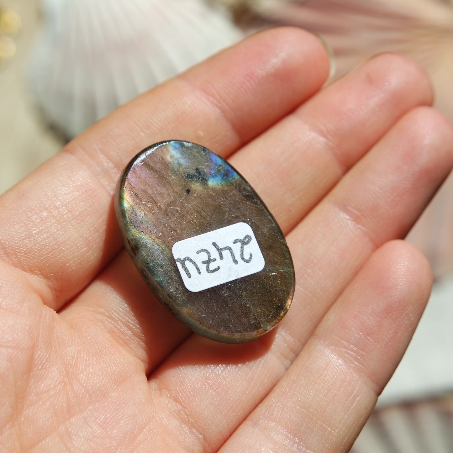 Lila Labradorit Cabochon ~ 24ZU