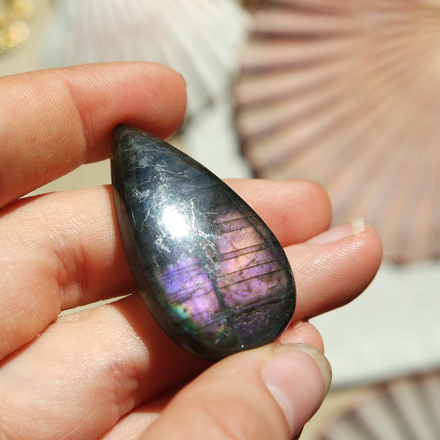 Lila Labradorit Cabochon ~ 24ZV