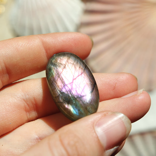 Lila Labradorit Cabochon ~ 24ZX