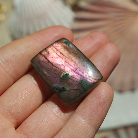 Lila Labradorit Cabochon ~ 26ZG