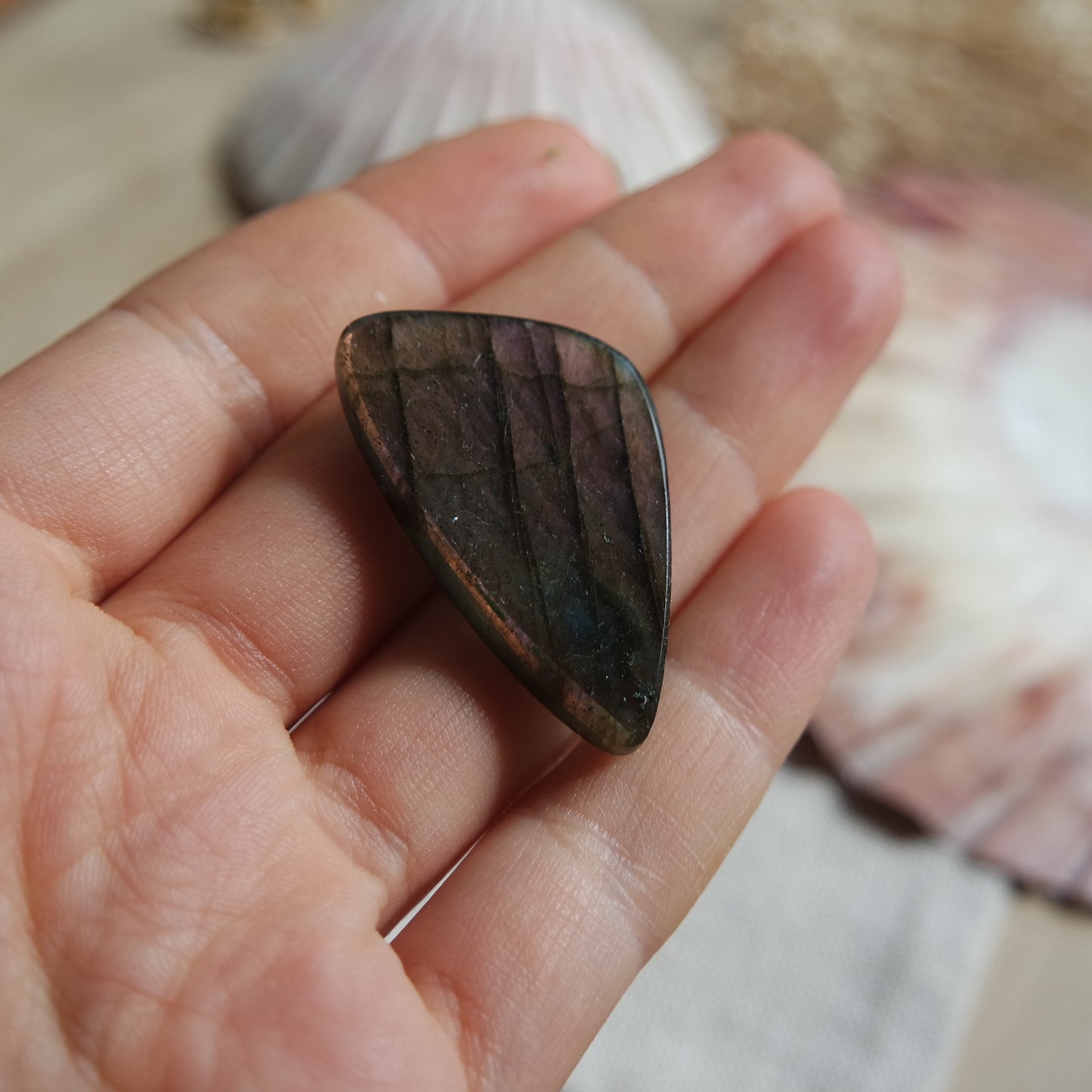 Lila Labradorit Cabochon ~ 22YA