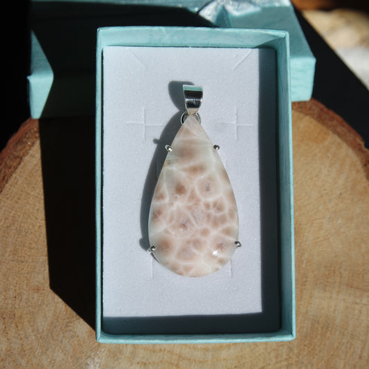 Thomsonit Anhänger 925 Silber ~ TD105