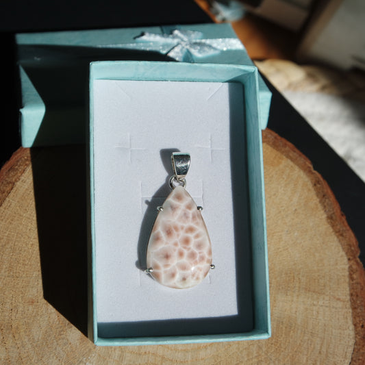 Thomsonit Anhänger 925 Silber ~ TM70