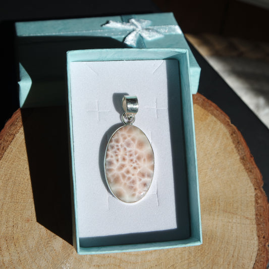 Thomsonit Anhänger 925 Silber ~ TK65