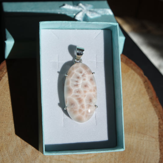 Thomsonit Anhänger 925 Silber ~ TH115