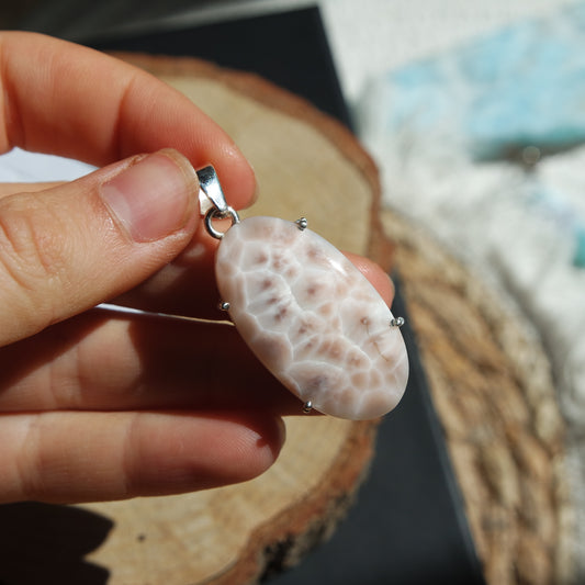 Thomsonit Anhänger 925 Silber ~ TH115