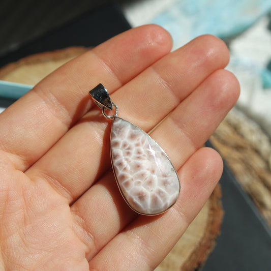 Thomsonit Anhänger 925 Silber ~ TM75