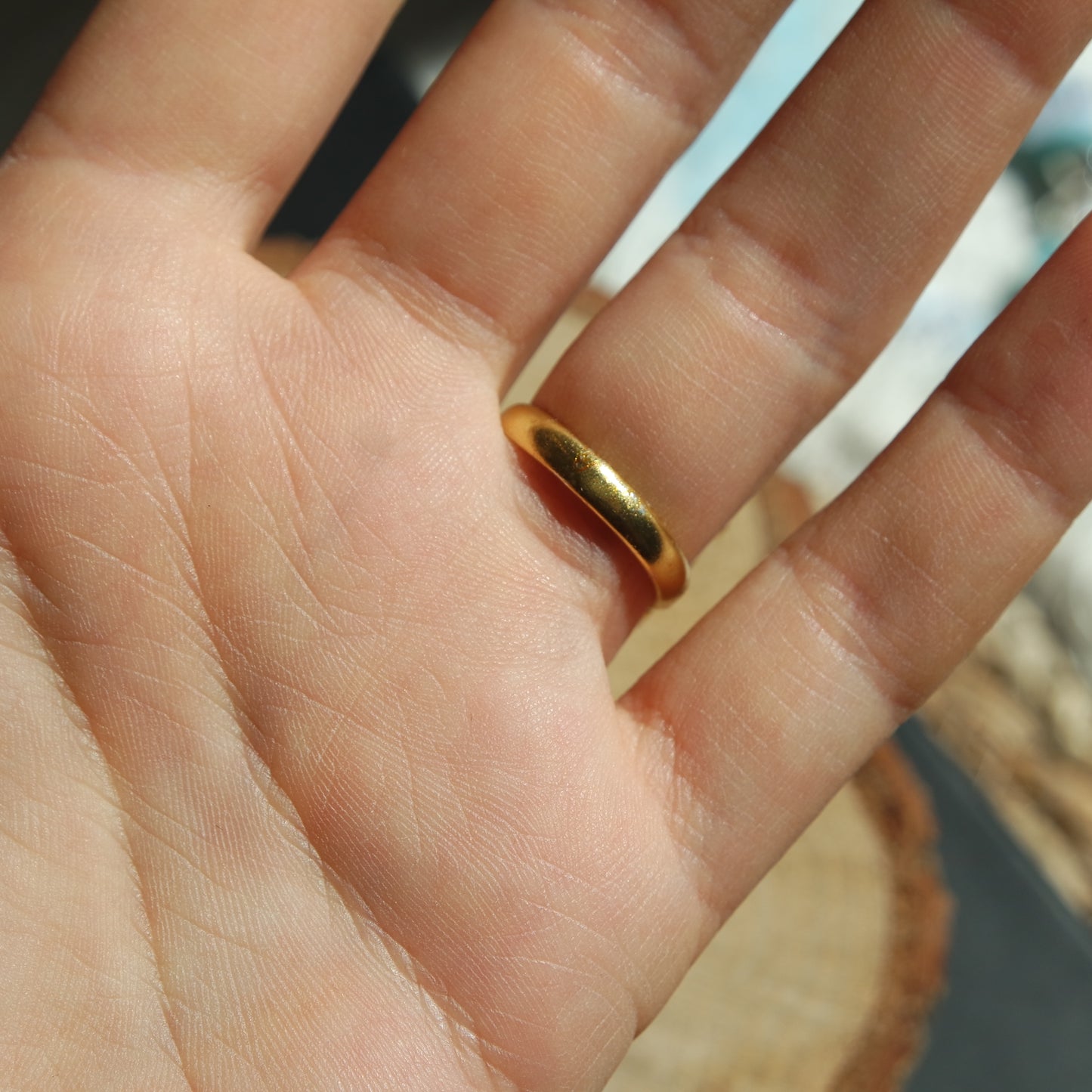 Thomsonit Ring GOLD 925 Silber vergoldet ~ TG85