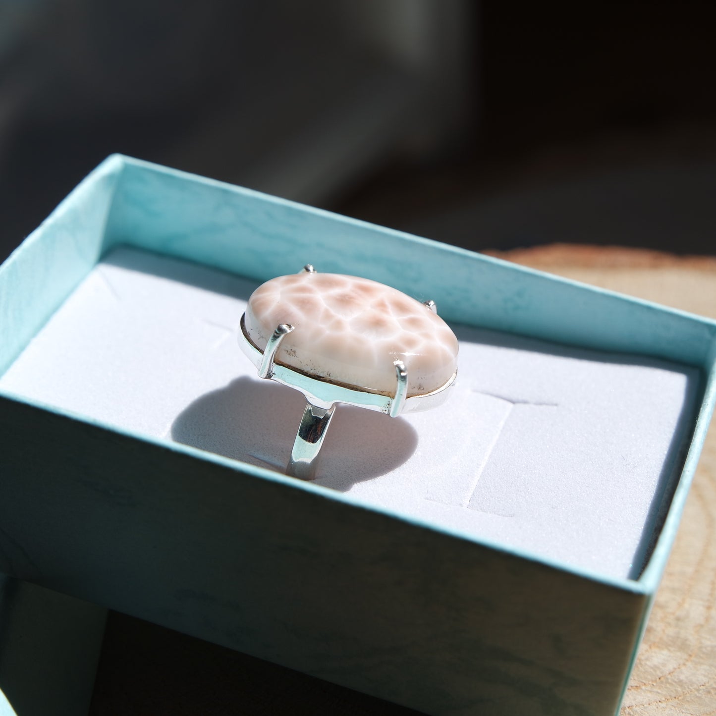 Thomsonit Ring 925 Silber ~ TF79