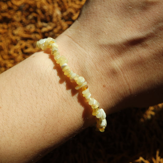 Gelber Opal Splitter Armband