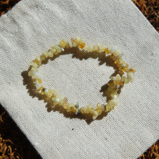 Gelber Opal Splitter Armband