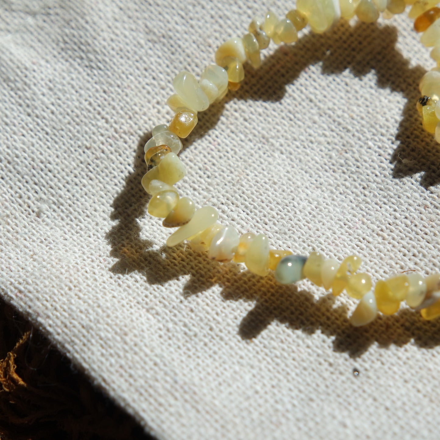 Gelber Opal Splitter Armband