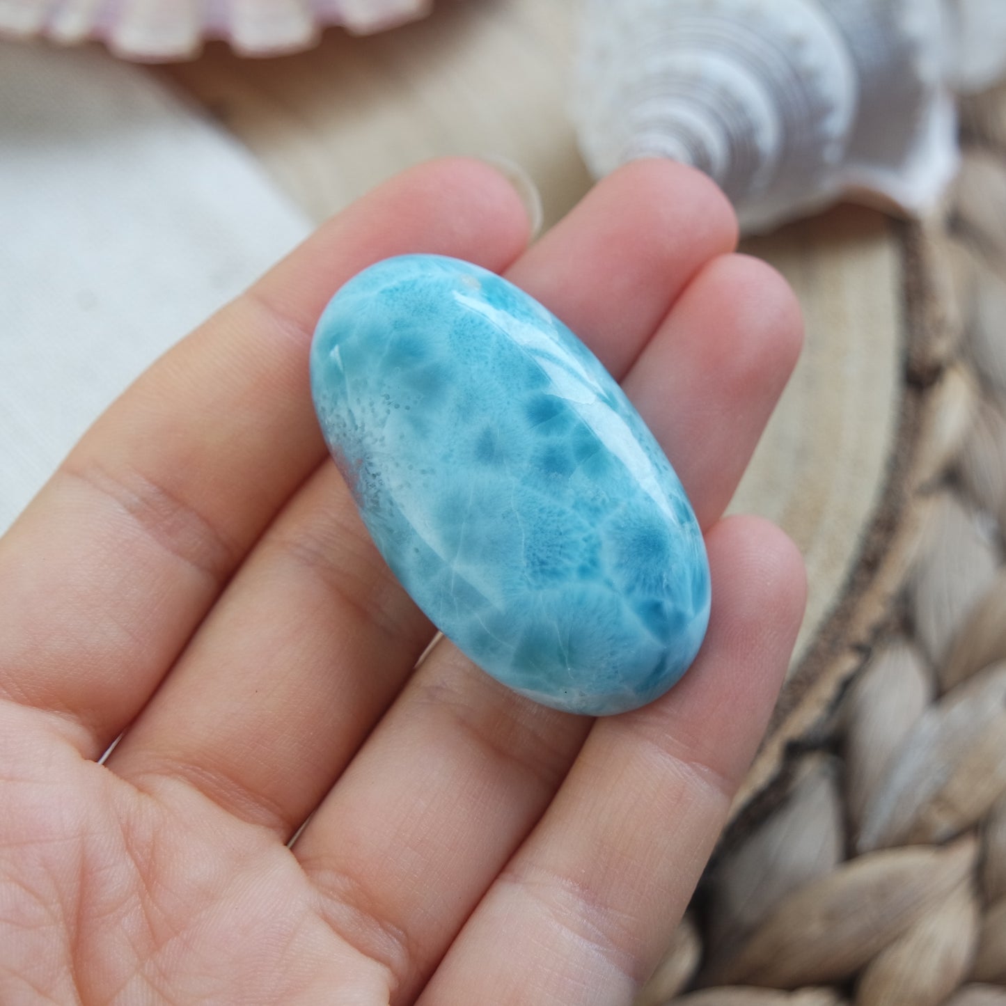 Larimar Cabochon ~ 219L