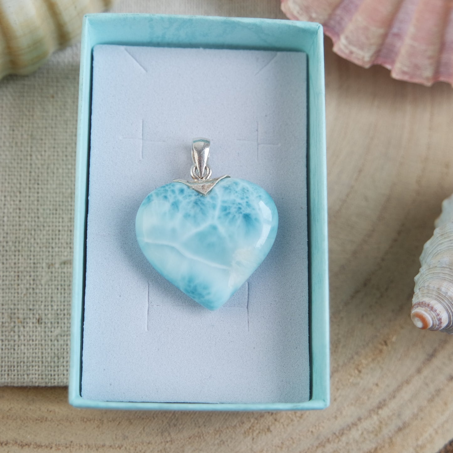 Larimar Anhänger 925 silber ~ TI139