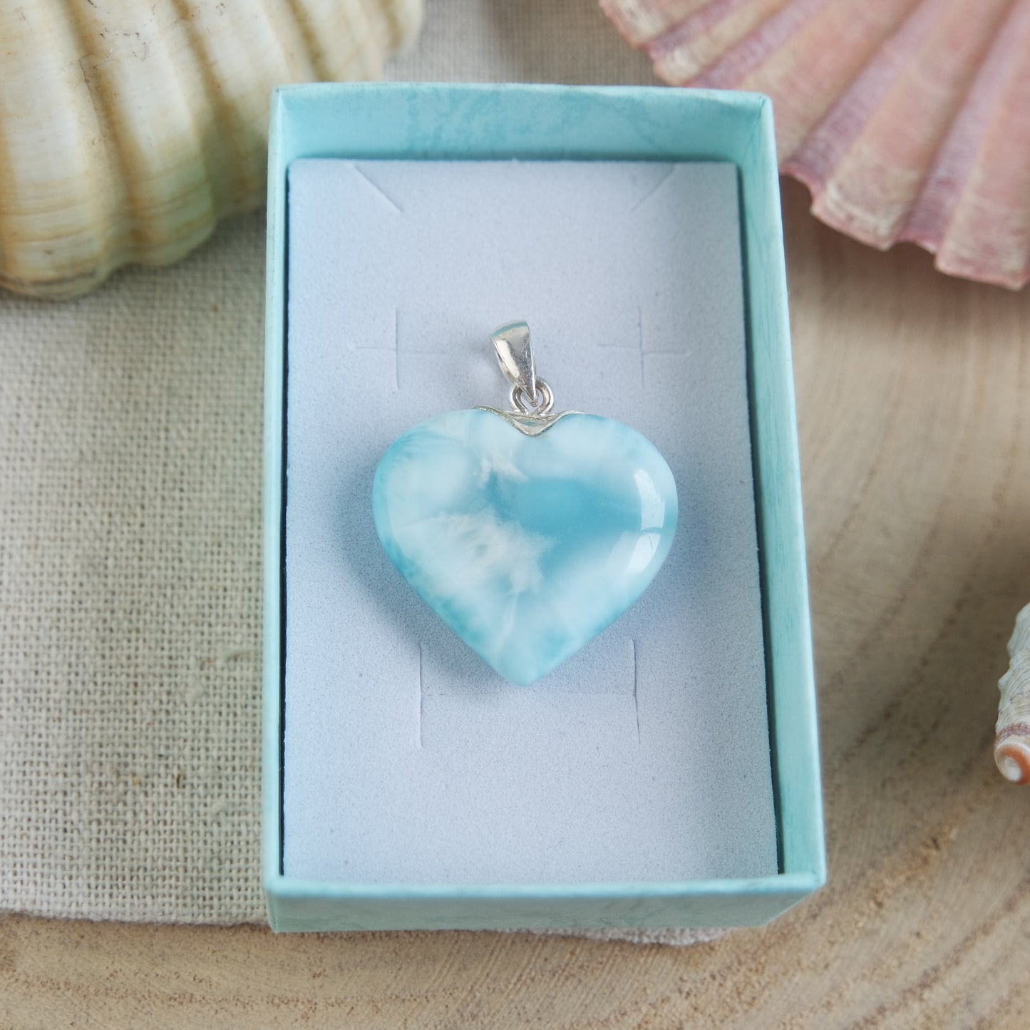 Larimar Anhänger 925 silber ~ TI139