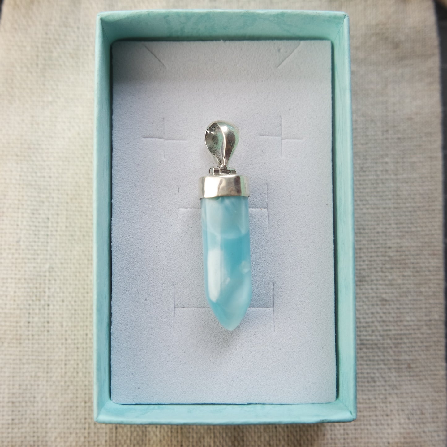 Larimar Anhänger 925 silber ~ 100QC