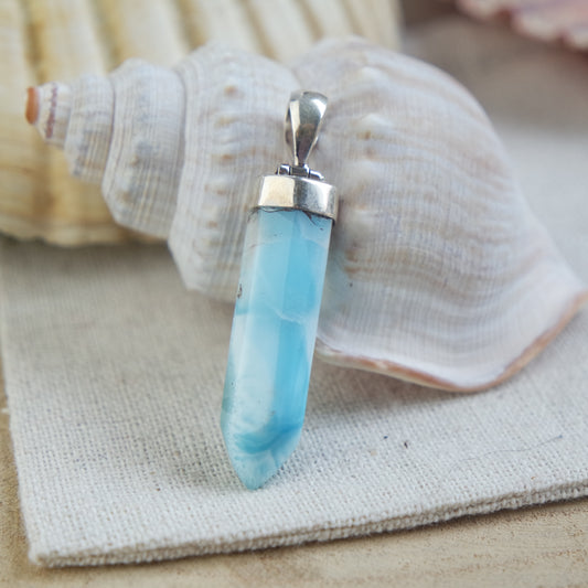 Larimar Anhänger 925 silber ~ 138QB