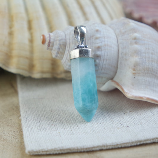 Larimar Anhänger 925 silber ~ 129QA