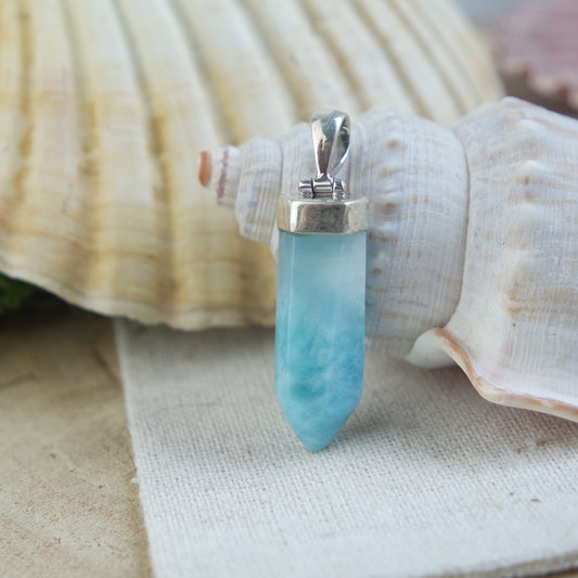 Larimar Anhänger 925 silber ~ 129QA