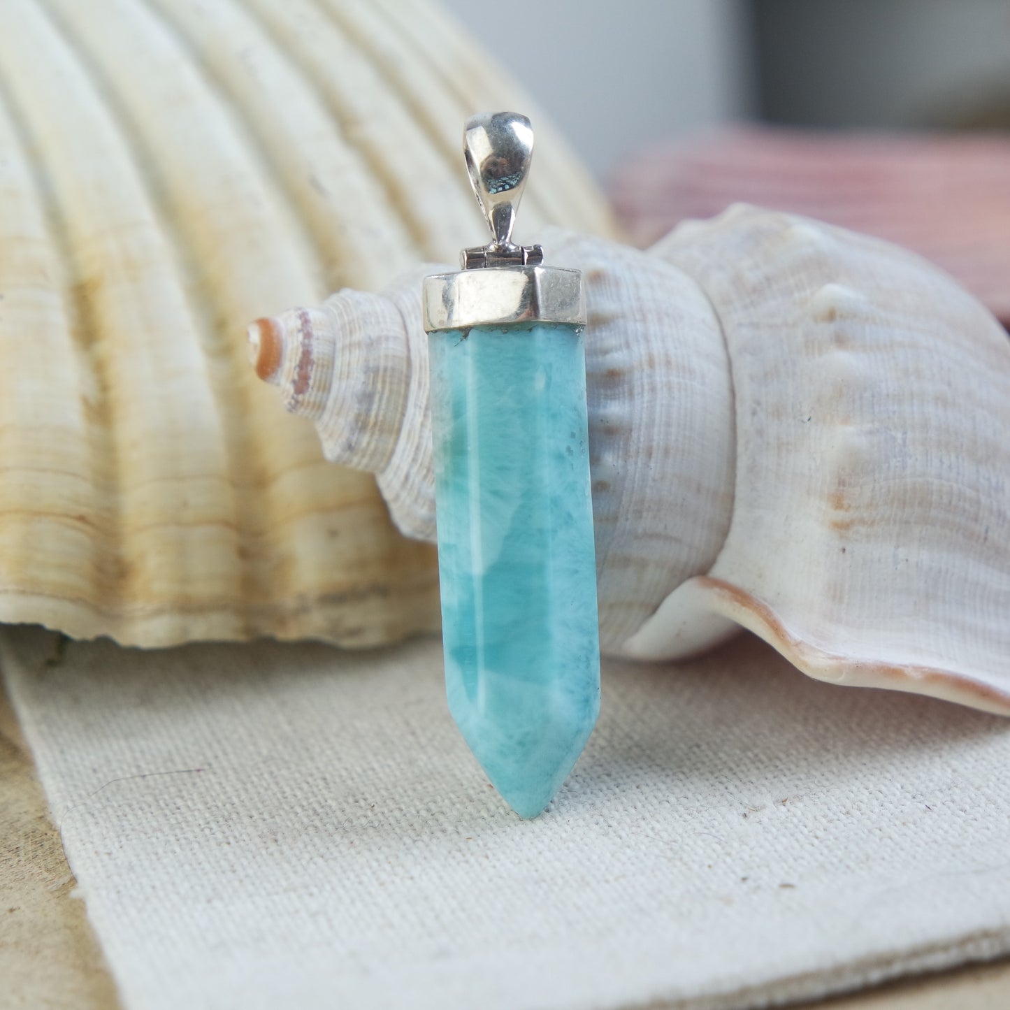 Larimar Anhänger 925 silber ~ 155QD