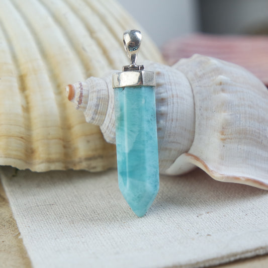 Larimar Anhänger 925 silber ~ 155QD
