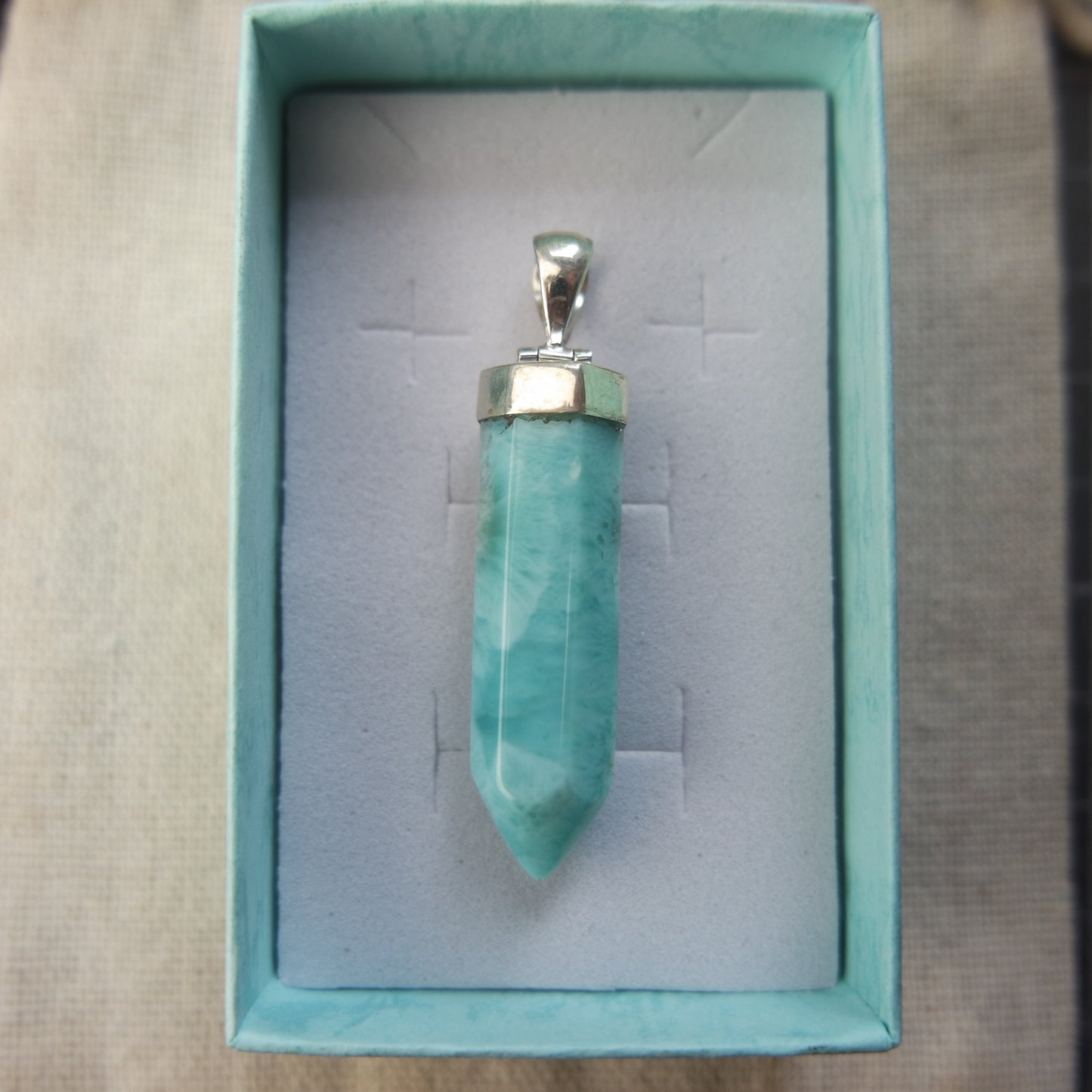 Larimar Anhänger 925 silber ~ 155QD