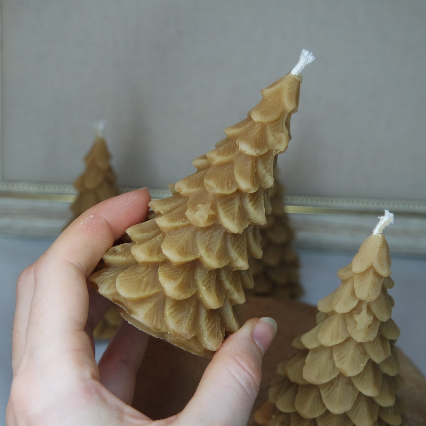 Dunkle Tanne Bienenwachskerze