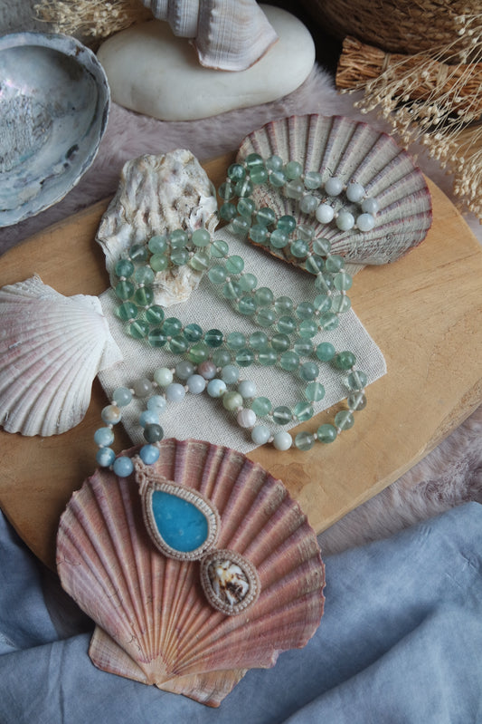 Hemimorphit Mala 108 ~ Meeresmelodie