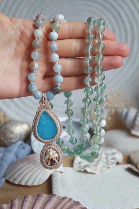 Hemimorphit Mala 108 ~ Meeresmelodie